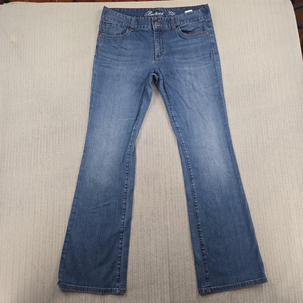 Tommy Hilfiger Jeans Womens 12R Blue Bootcut Medium Wash Stretch Denim Casual